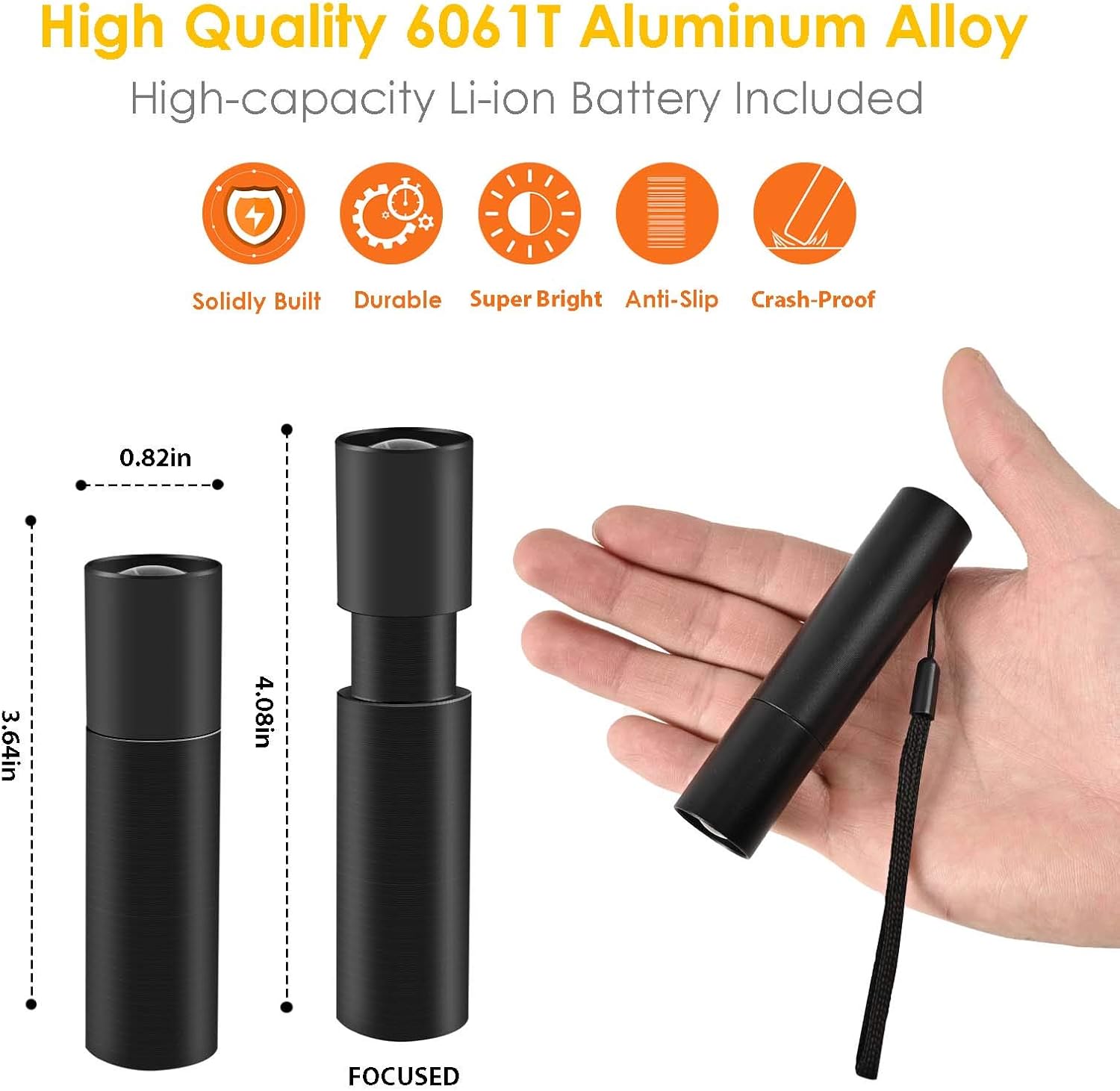 GIVERARE Flashlight Flashlights Rechargeable Emergency Photo