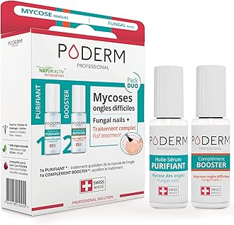 PACK OF 2 SEVERE FUNGAL INFECTION PRODUCTS - Special comprehensive treatment for difficult to treat fungal infections - Professional foot/hand treatment - Quick & easy - Swiss Made