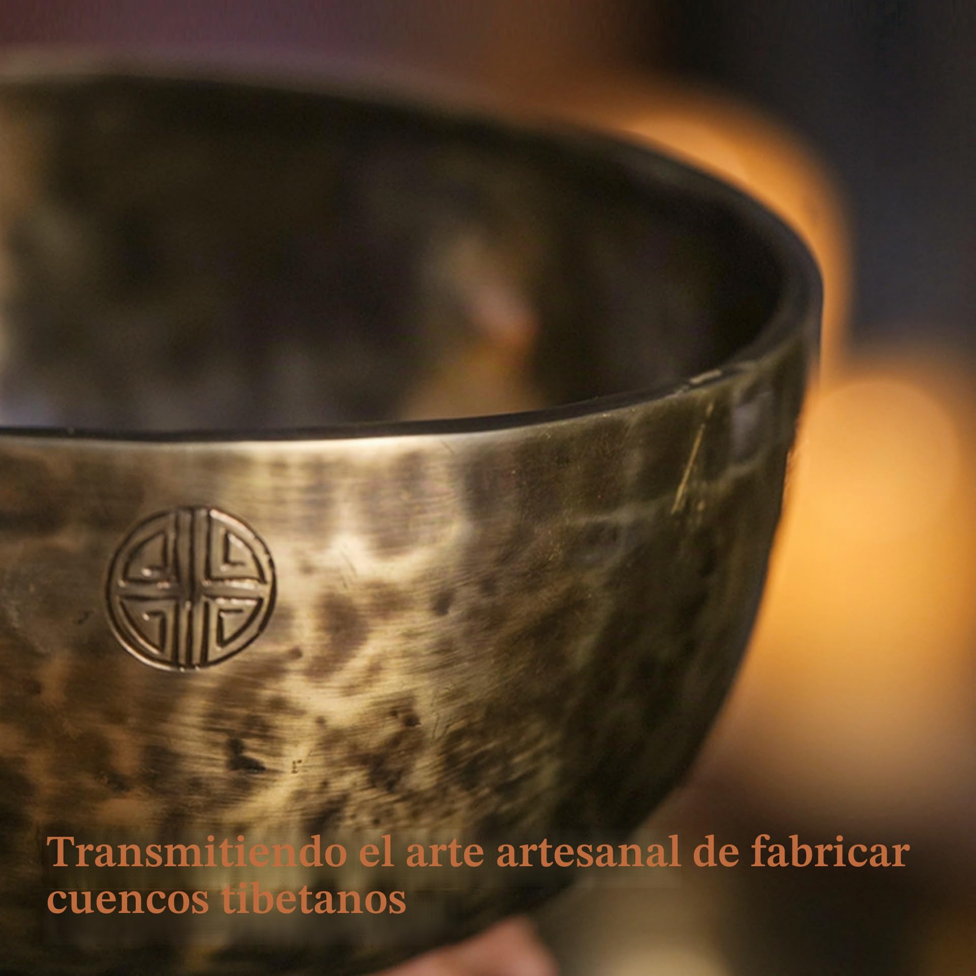 Fay Bless Juego de cuencos tibetanos hechos a mano, cuenco de sonido de meditación nepalí de luna llena para yoga, curación de chakras, terapia de sonido, alivio del estrés, atención plena y