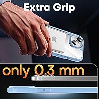 Vista 514 de TAURI Funda magnética 2 en 1 transparente para iPhone 14 Pro, compatible con Magsafe [no amarillenta] con protector de pantalla, protección de grado