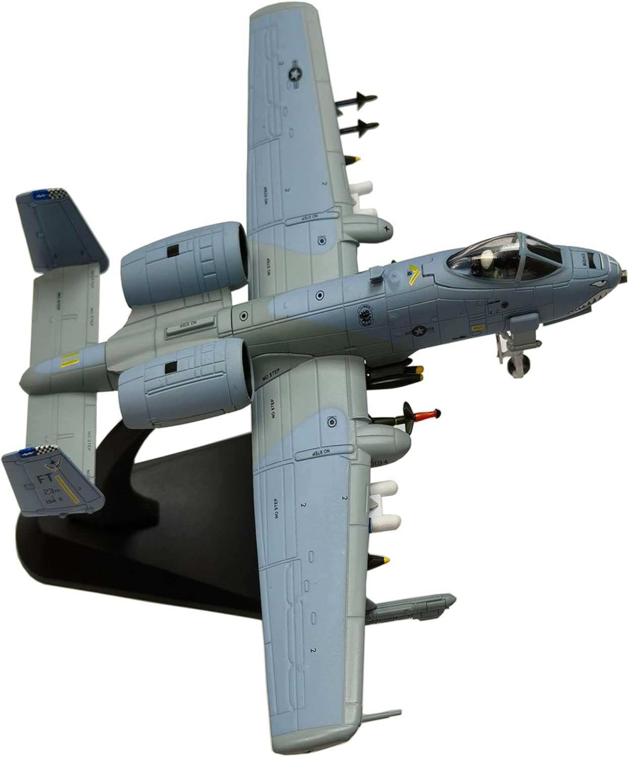 1:100 A-10A Attack Jet Model, Metal Pre-Build Highly Simulation Military Airplane, Warthog Aircraft Models for Collection and Display.