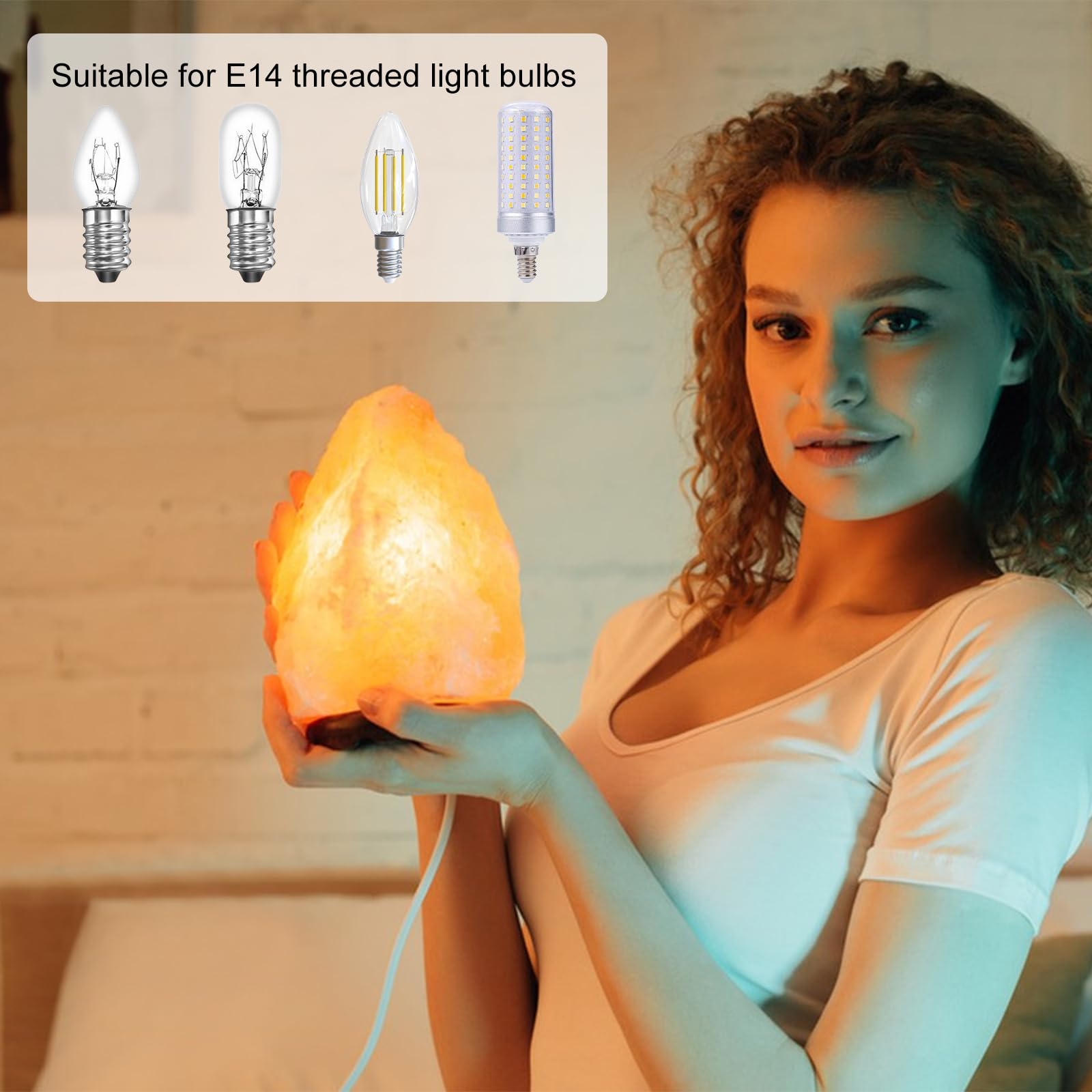 2 sztuki oprawki E14 z kablem i przełącznikiem 3 m oprawka lampy | Oprawa E14 lampa z kryształu solnego wtyczka UE do zawieszenia lampy DIY lampy sufitowe białe