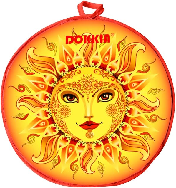 DOKKIA Tortilla Warmer Pouch 12 Inch Microwavable Cloth Fabric Insulated Bag Holder Server to Keep Taco Warm for an Hour (12 Inch, Sunburst Flower Polka Dot Boho Mandala#)