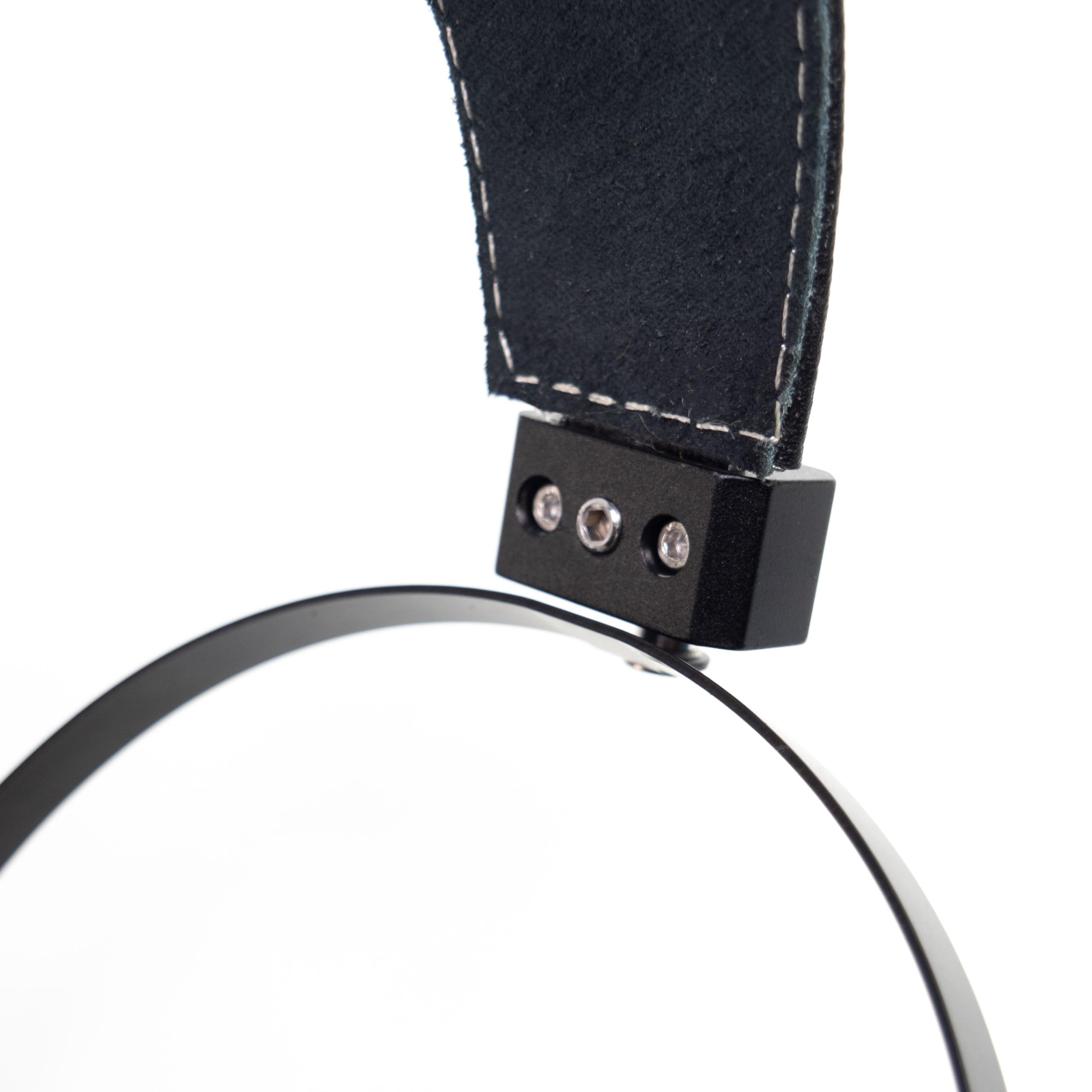 Diadema de piel auténtica de metal completa compatible con Hifiman HE400, SUNDARA, SUNDARA-C con parte trasera cerrada, HE R10 R9, HE560, HE6se, SUSVARA - Correa de repuesto para auriculares
