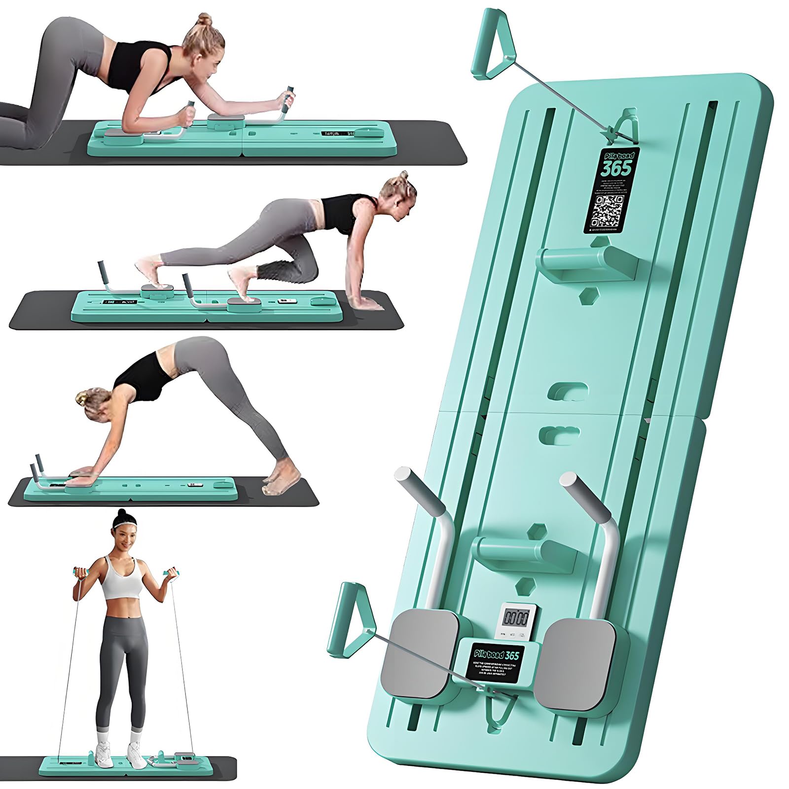 Planche de Pilates multifonction avec résistance pour entraînement complet - 7