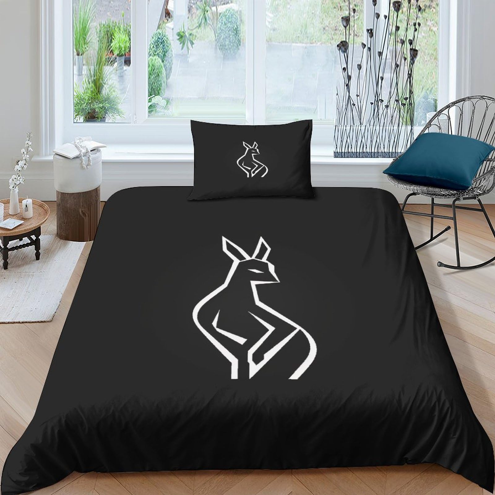 Housse de couette cerf imprimé 3D pour une chambre d'enfant cocooning