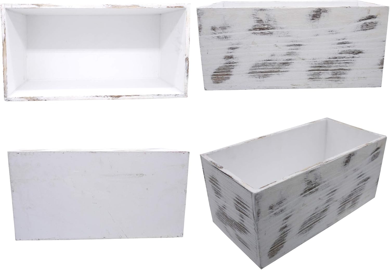 Admired by Nature Got Mail Box for Mail, Farmhouse Mail Organizer, Mail Organizer Tray, Office Accessories, Desk Organizer, Letters Boxes Decor, Organizer, Rustic Wood Box for Home, White, 1 Unit