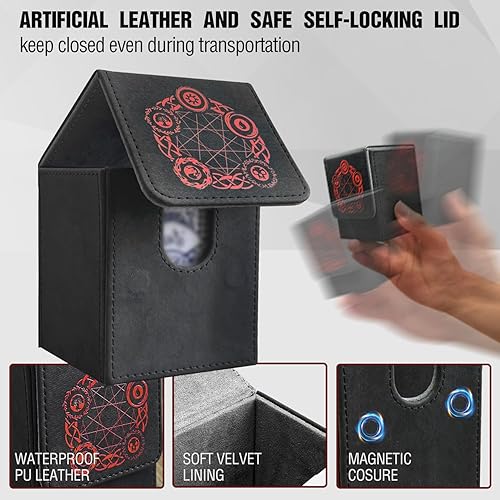 Miniatura 2 de GelloGelly Guacalloon - Caja de cartas para cartas MTG, 200 unidades de almacenamiento para tarjetas TCGMTG, caja de mazos MTG coleccionable prémium