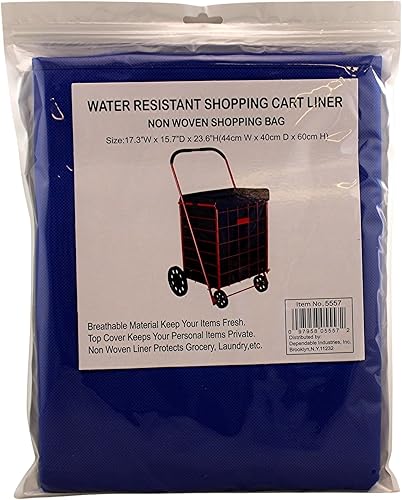 Miniatura 2 de Forro plegable para carrito de compras con cubierta superior de privacidad, resistente al agua, ligero, no tejido, material transpirable, se cierra