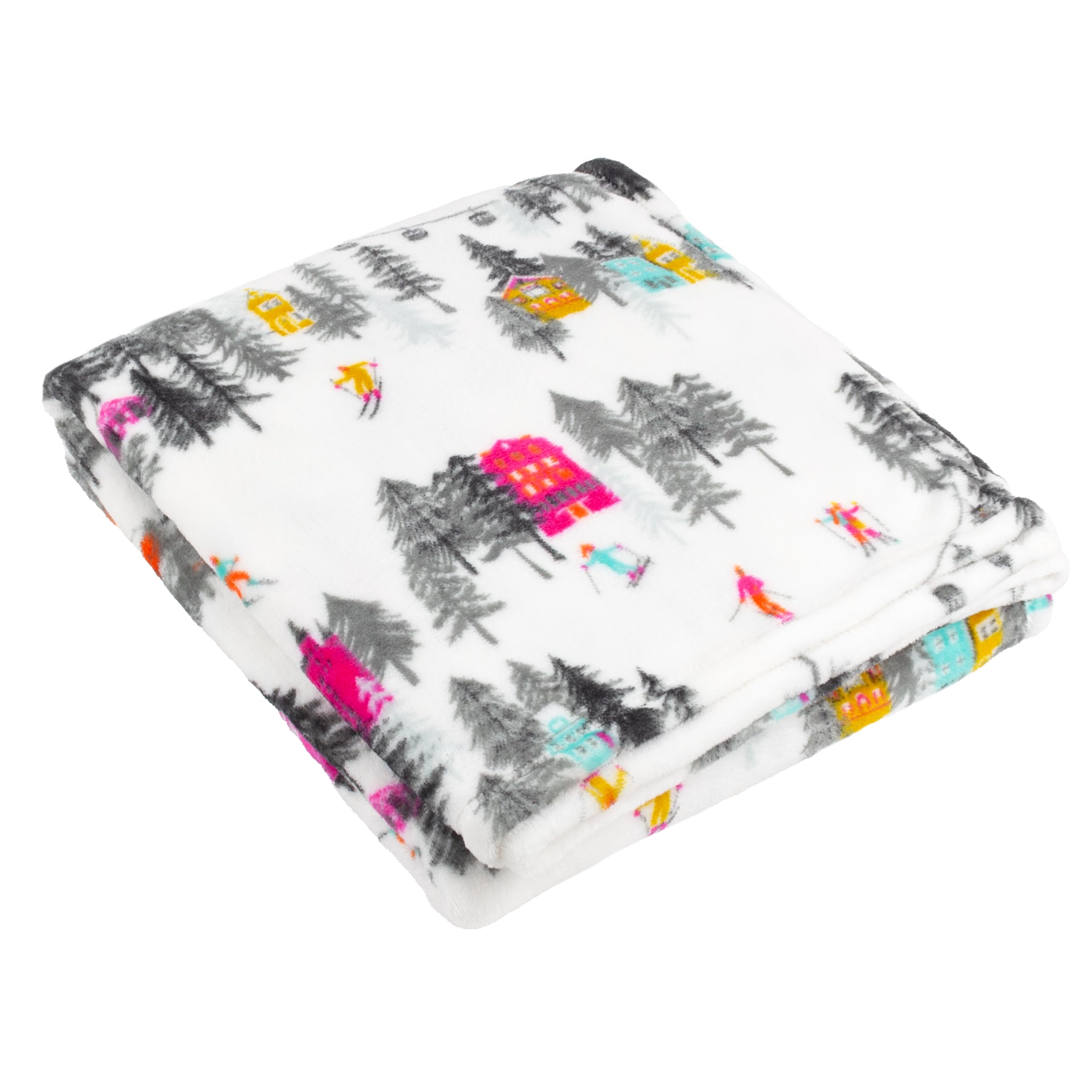 Furn White Aspen Fleece Throw In | Size: 130Cm X 180Cm