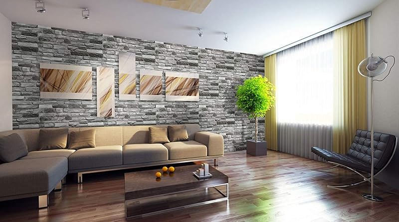 top.eco.wall 3D Dekoratív Falburkolat PVC Szürke FalPanel 10db 98 x 0.5 x 49.8 cm