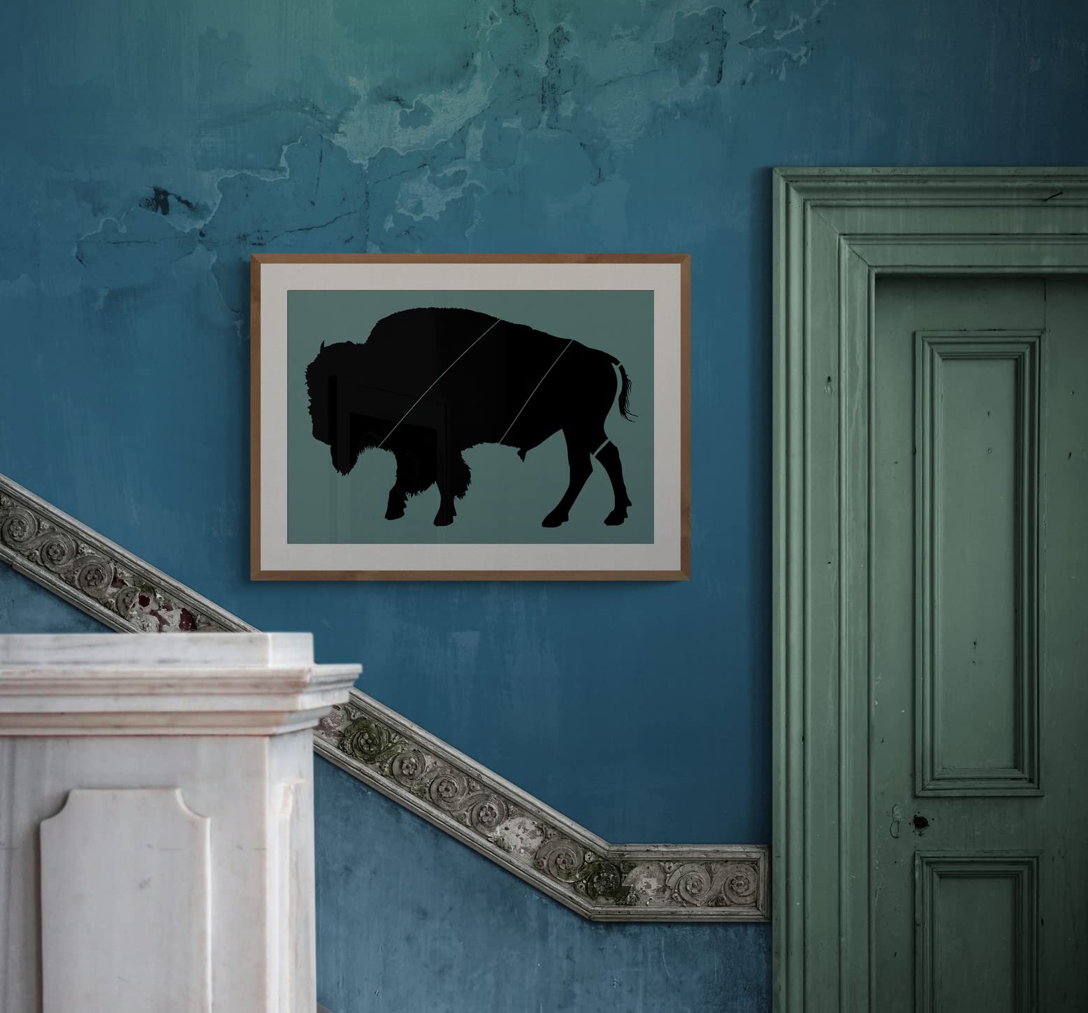 amazon-com-buffalo-stencil-diy-template-best-vinyl-large-american-bison-airbrush-stencils-for-painting-on-canvas-wood-wall-massive-33-x-21-5-ultra-thick-white-arts-crafts-sewing