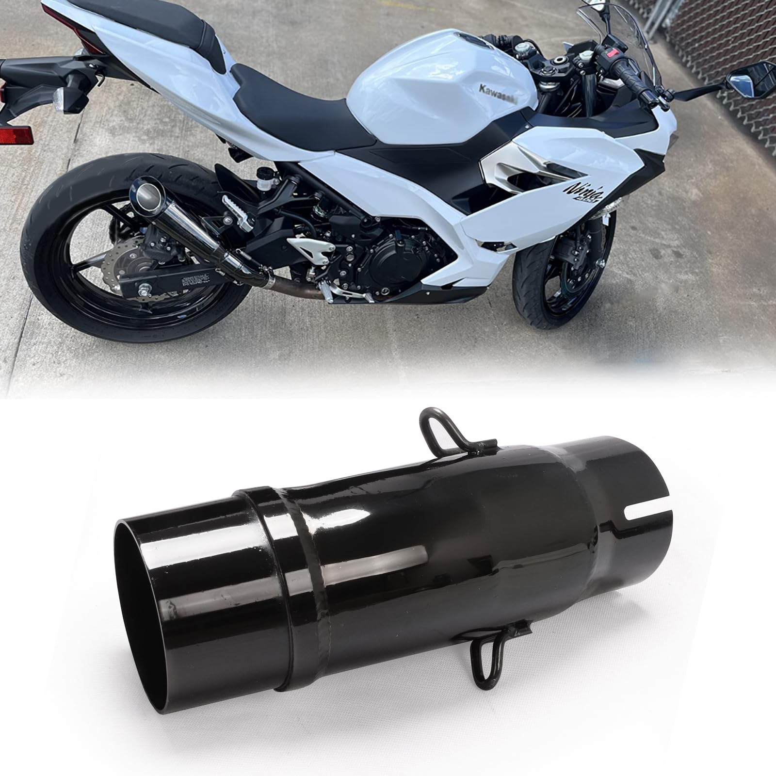 最終値下げ　ハイドアップ、がまかつミノーセット Amazon | バイク エキゾーストパイプ 中間パイプ Ninja400/Z400