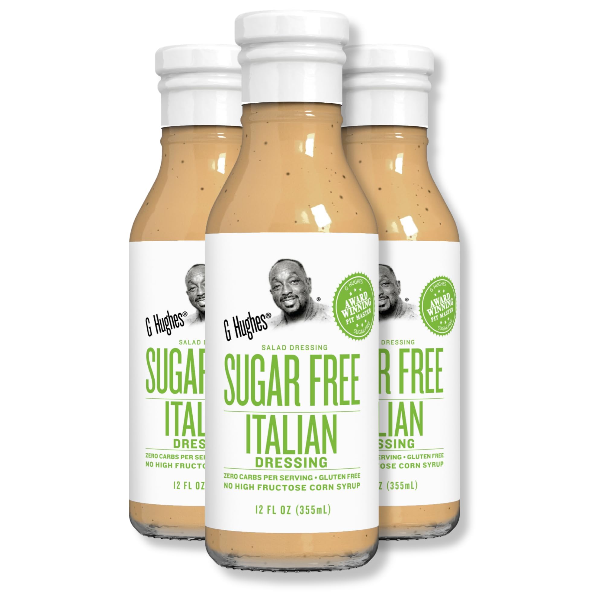 G Hughes Sugar Free Italian Dressing, Gluten Free - 12 Oz (3-Pack)