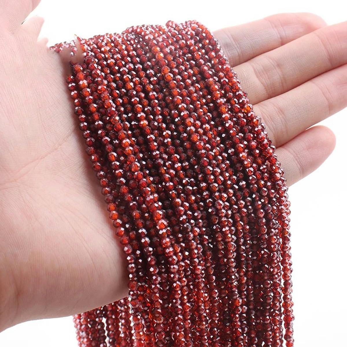 Perline di zirconi Sciolti di Colore Nero sfaccettato da 3 mm per Collana Braccialetto-avocade verde-10 Fili (1200 Pezzi)