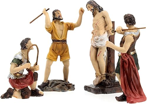 Miniatura 5 de Holyart Pasión de Jesús, Flagelación de Cristo 3.5 in
