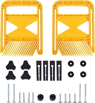 Featherboards for Table Saw, 2 sets Extended Table Saw Featherboard, Router Tables Fences Woodworking Tools,Fits Table Saws, Band Saws & Router Tables for DIY Woodworkers