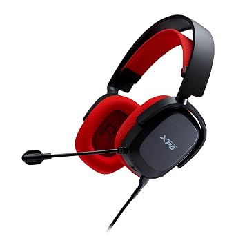 XPG PRECOG Studio Gaming Headset with a 4.4mm Connector USB-C DAC w/ESS Audio chipset Large 50mm Drivers 100Hz-8000Hz mic FrequencyPRECOG Studio-BK/RDCWW