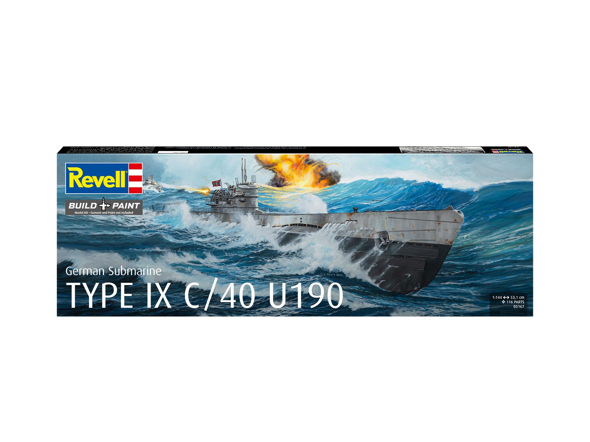 Amazon | ドイツレベル(Revell) 1/144 ドイツ潜水艦 Type IX C/40