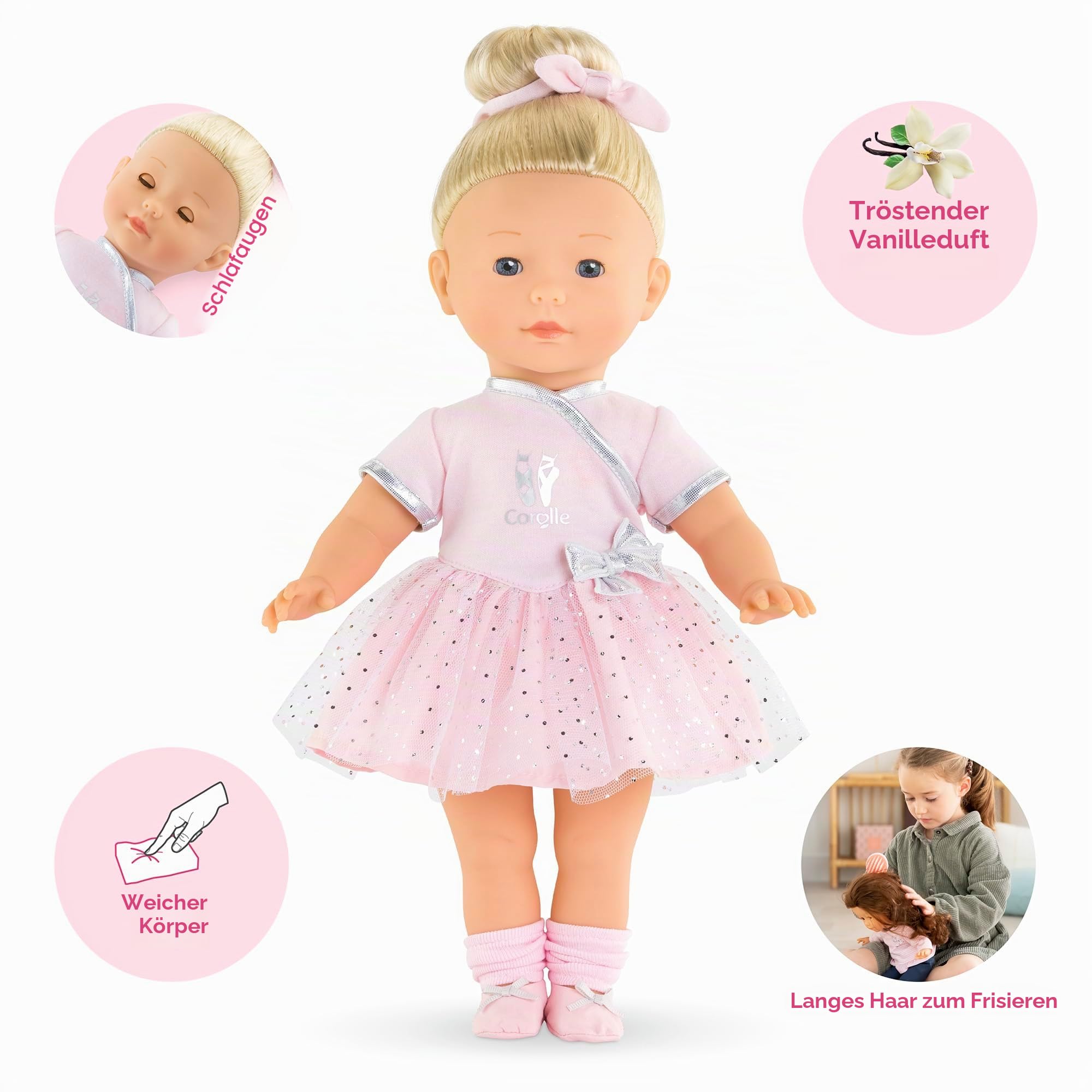 Corolle Constance Ballerina, Puppe, 36 cm, ab 4 Jahren, 9000200200