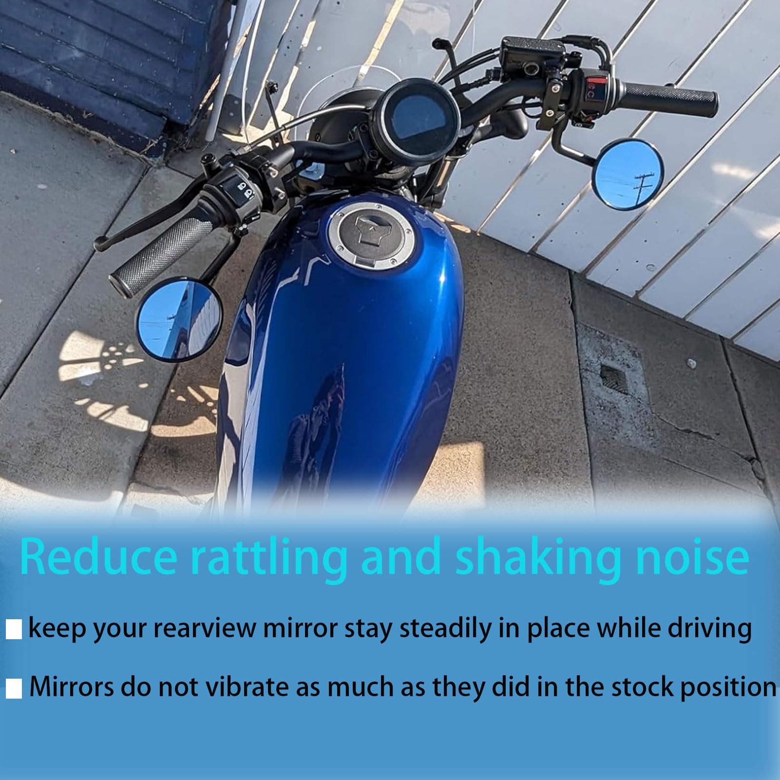 WOOGA Motorrad Rückansicht Seitens piegel halterung unten Adapter halterung Erweiterungs ständer für Ho&nda Rebel CMX 250 CMX 300 CMX 500 Zubehör 2017-2026