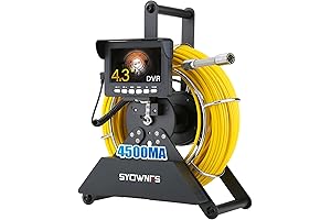 Sewer Camera for Pipeline Inspection[100ft/30m Drain Camera with 12 LED Lights]