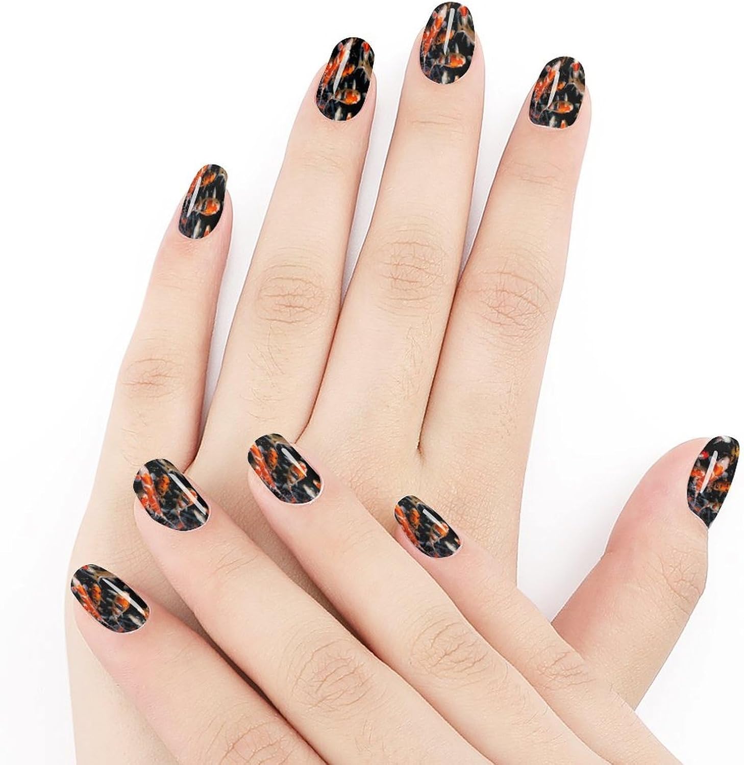 Japan Fancy Koi Carp FishesSummer Nail Stickers Nail Strips | Nail Art Stickers of 10 sets with decorate fingernails,toenails,artificial nails Full Cover Easy On-Off Non-Damaging