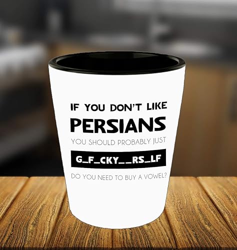 Miniatura 2 de Vaso de chupito de gato persa – perfecto para papá gato – taza de mamá gato – divertido vaso de chupito de Navidad – relleno de calcetines – amante