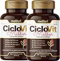 Óleo De Linhaça, Óleo De Prímula, Óleo De Borragem 120 Capsulas Softgel CicloVit Mulher