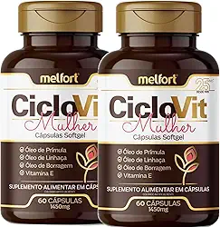 Óleo De Linhaça, Óleo De Prímula, Óleo De Borragem 120 Capsulas Softgel CicloVit Mulher