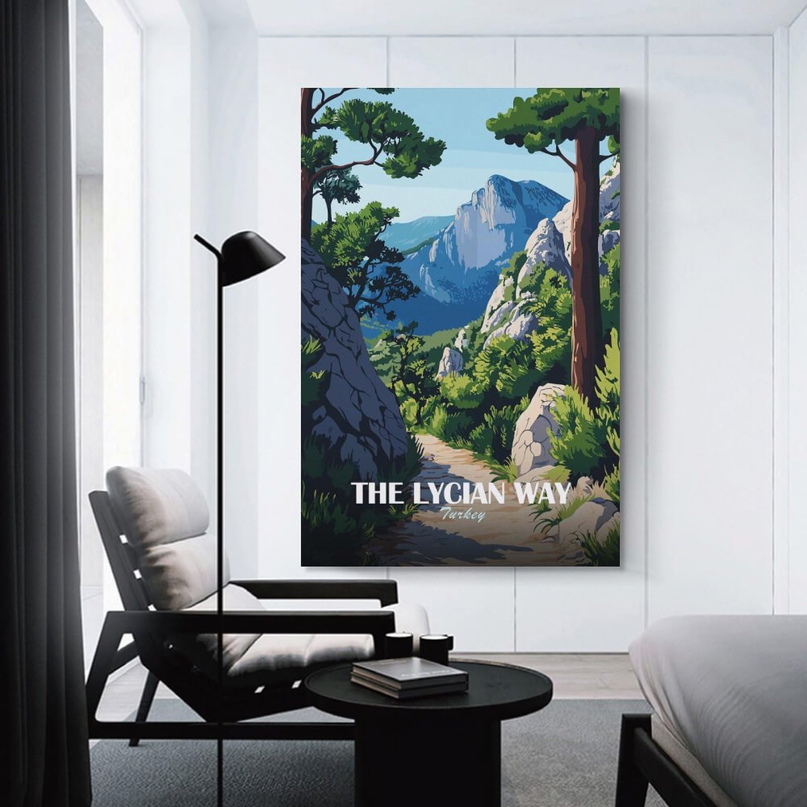 Junmoney Wall Picture Print The Lycian Way, Turkey, 24x36inch(60x90cm), for Living Room, Lounge Or Sitting Room, A Home Accent with Warm Character