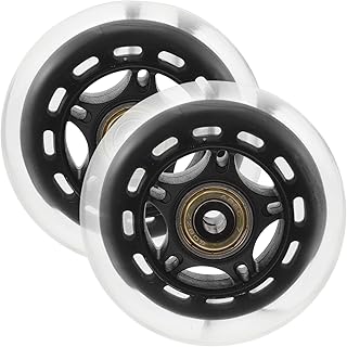 BESPORTBLE Rodízios Rodas De Skate 2 Peças Substituição De Rodas De Skate Rodas De Skate Inline Rodas De Sapato De Skate Acessórios De Patinação Para Scooters De Skate Longboard