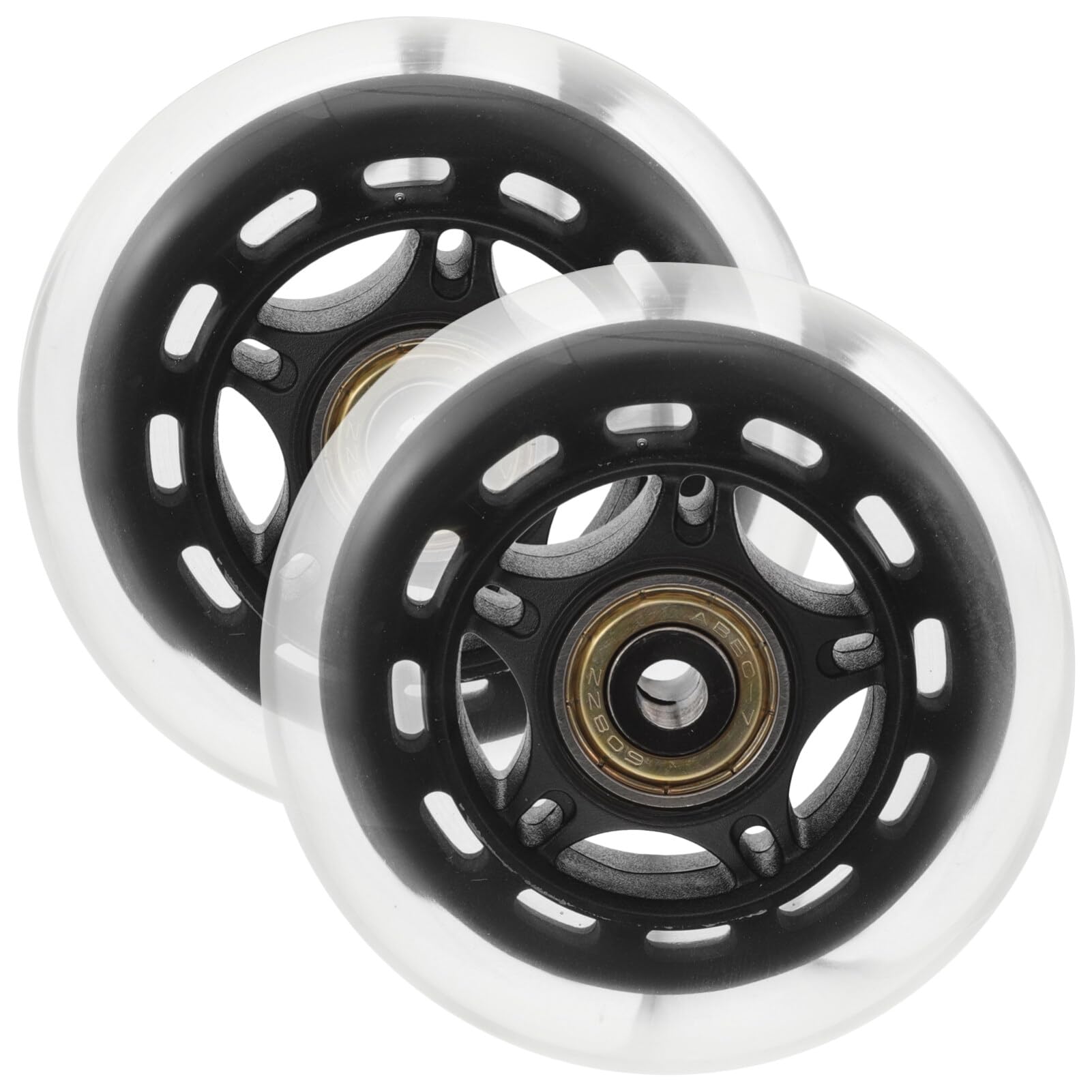 BESPORTBLE Wheels 2 Pack Pu Outdoor Roller Skates Wheels Replaceable for Smooth Safe Skating