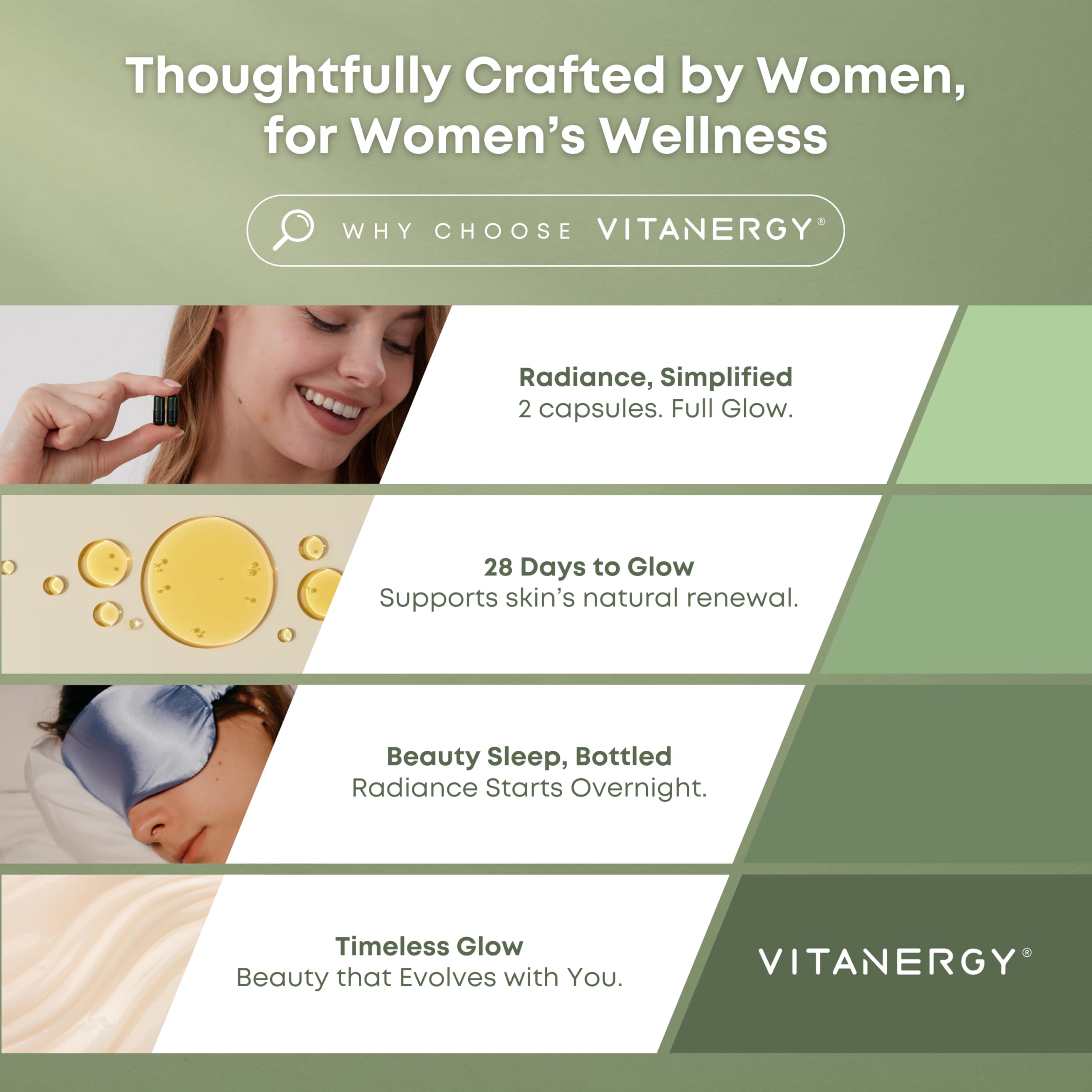 Amazon.com: Vitanergy Beauty Sleep & Skin Glow Supplement – 4-in-1 Nighttime Support with L-Glutathione, Hyaluronic Acid, L-Theanine & Chamomile – Vegan, Made in USA, 56 Capsules : Health & Household Amazon.com: Vitanergy Beauty Sleep & Skin Glow Supplement – 4-in-1 Nighttime Support with L-Glutathione, Hyaluronic Acid, L-Theanine & Chamomile – Vegan, Made in USA, 56 Capsules : Health & Household