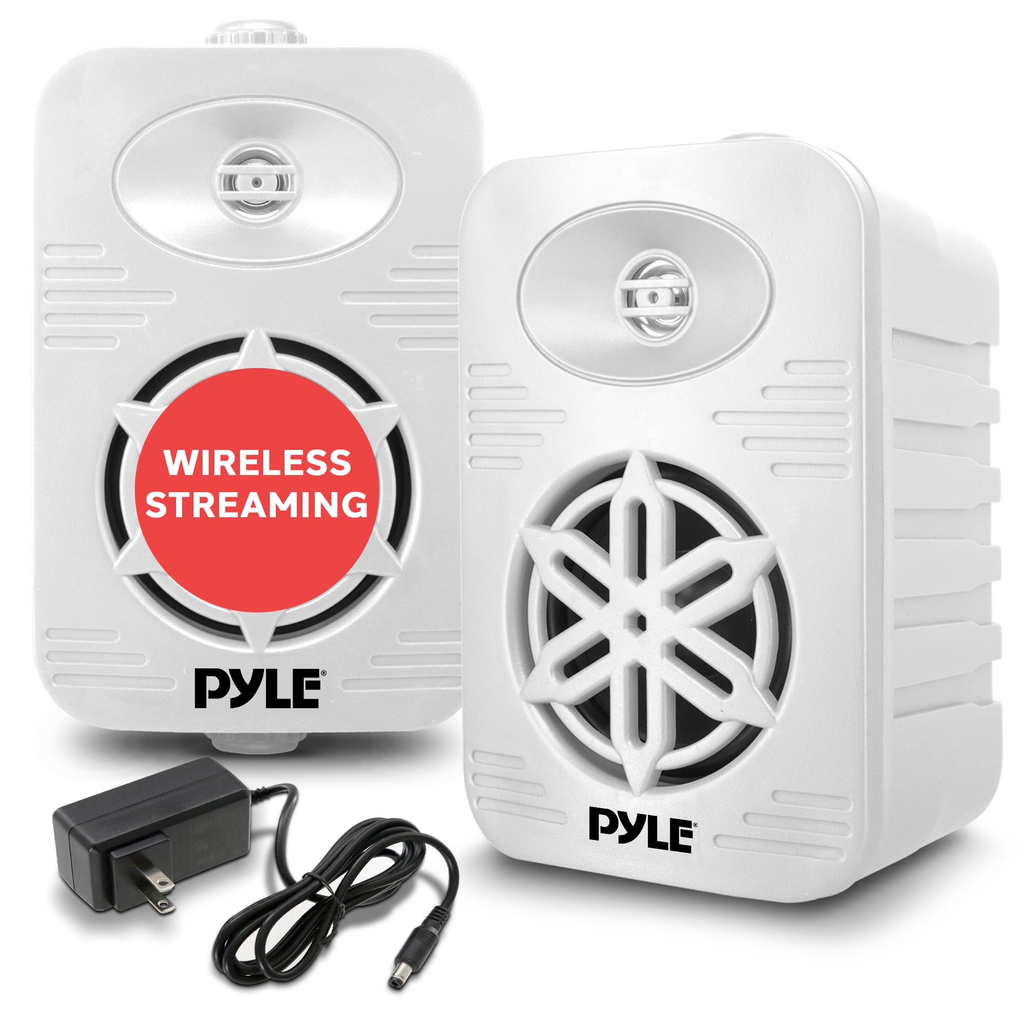 Pyle 4” Bluetooth Speakers, Indoor/Outdoor Waterproof Wireless 2-Way Speaker System with 1/2” Polymer Tweeter, Heavy Duty ABS Construction, Perfect for Patio, Pool, Boat, or Deck Use (White, 2-Pack)-picture-34