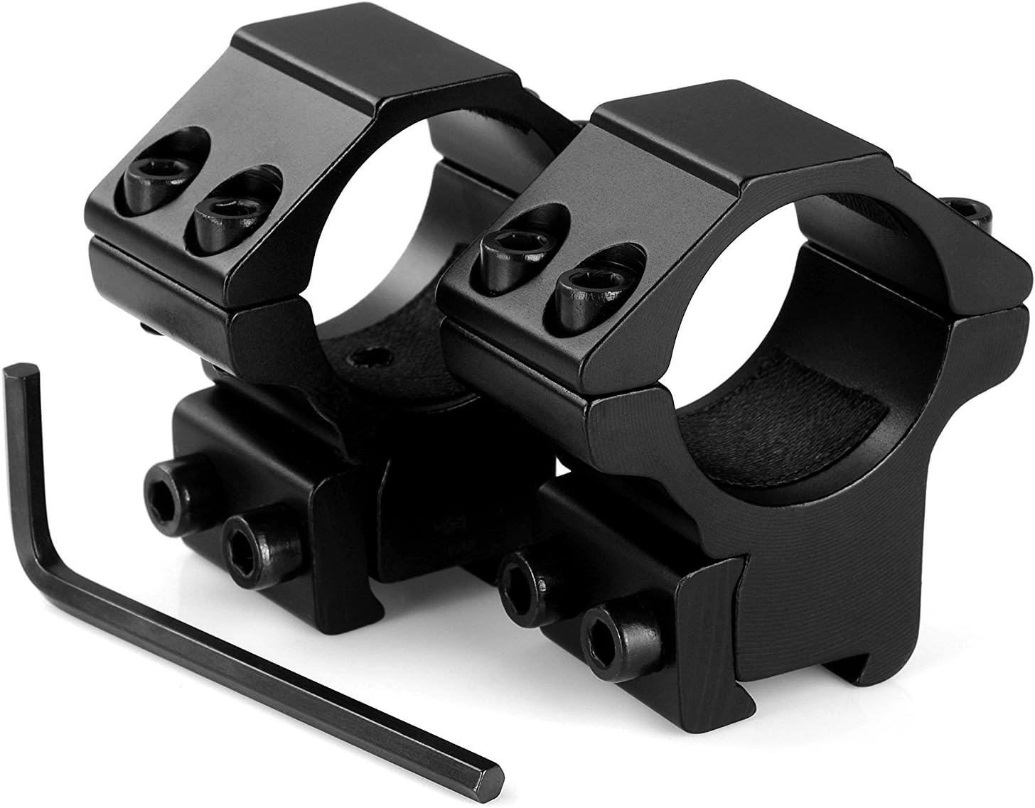 LIRISY 1" Scope Mount Low Profile Scope Rings for 11mm Dovetail Rails (2 Pieces)