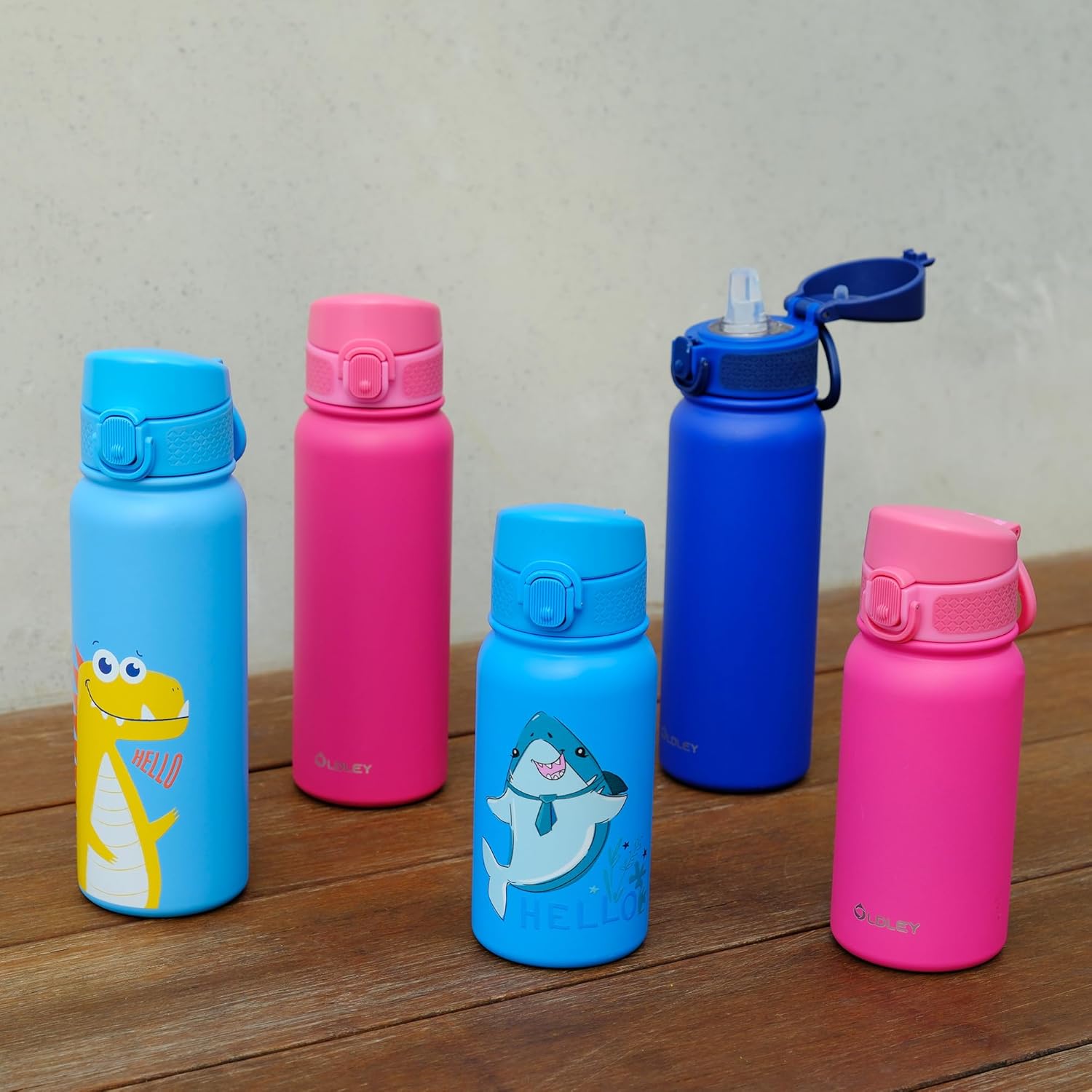 OLDLEY 12oz Kids Water Bottle, Stainless Steel Insulated Water Bottle For Kids, With Straws Leak-proof, Kids Water Bottles For School Boys Girls, Black - Image 7