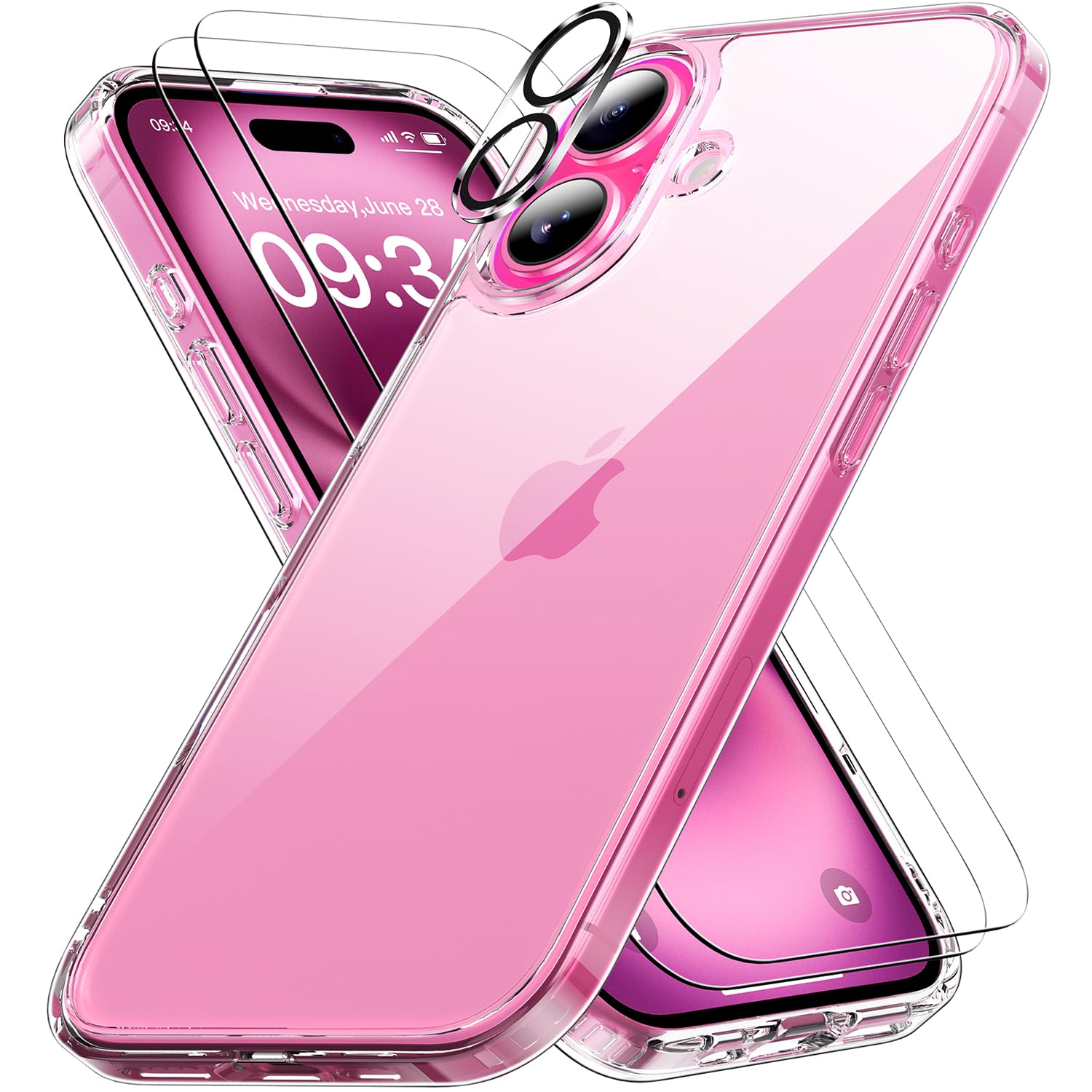 【美品】iPhone16 512GB BK ガラスコーティング済 ケース付 SIMフリー】iPhone 16 Pro A18 Pro 6.3型 ストレージ：512GB デュアル