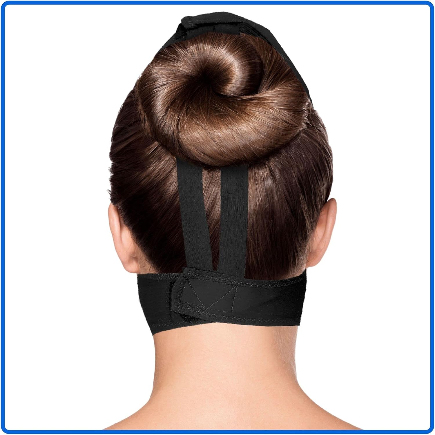 Post Surgical Chin Strap Bandage for Women - Neck and Chin Compression Garment Wrap - Face Slimmer, Jowl Tightening (M)