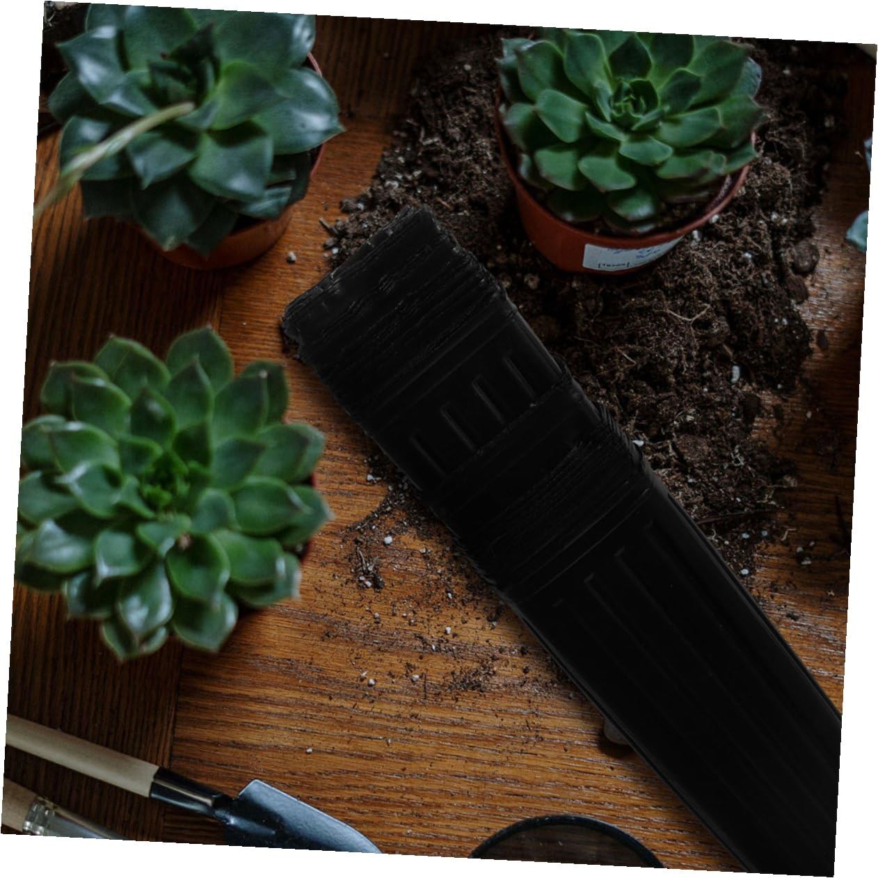 Luxshiny 60 Godets de Semis en Plastique Noir PP Épais pour Protection des Racines, Multi-usages, Pots Pépinière Profonds pour Plants et Fruits, Lot de 60 Pièces
