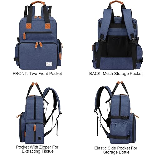 Miniatura 2 de Modoker Bolsa de viaje para perros, mochila aprobada por aerolíneas para organizador de accesorios para mascotas, bolsa de fin de semana con 2