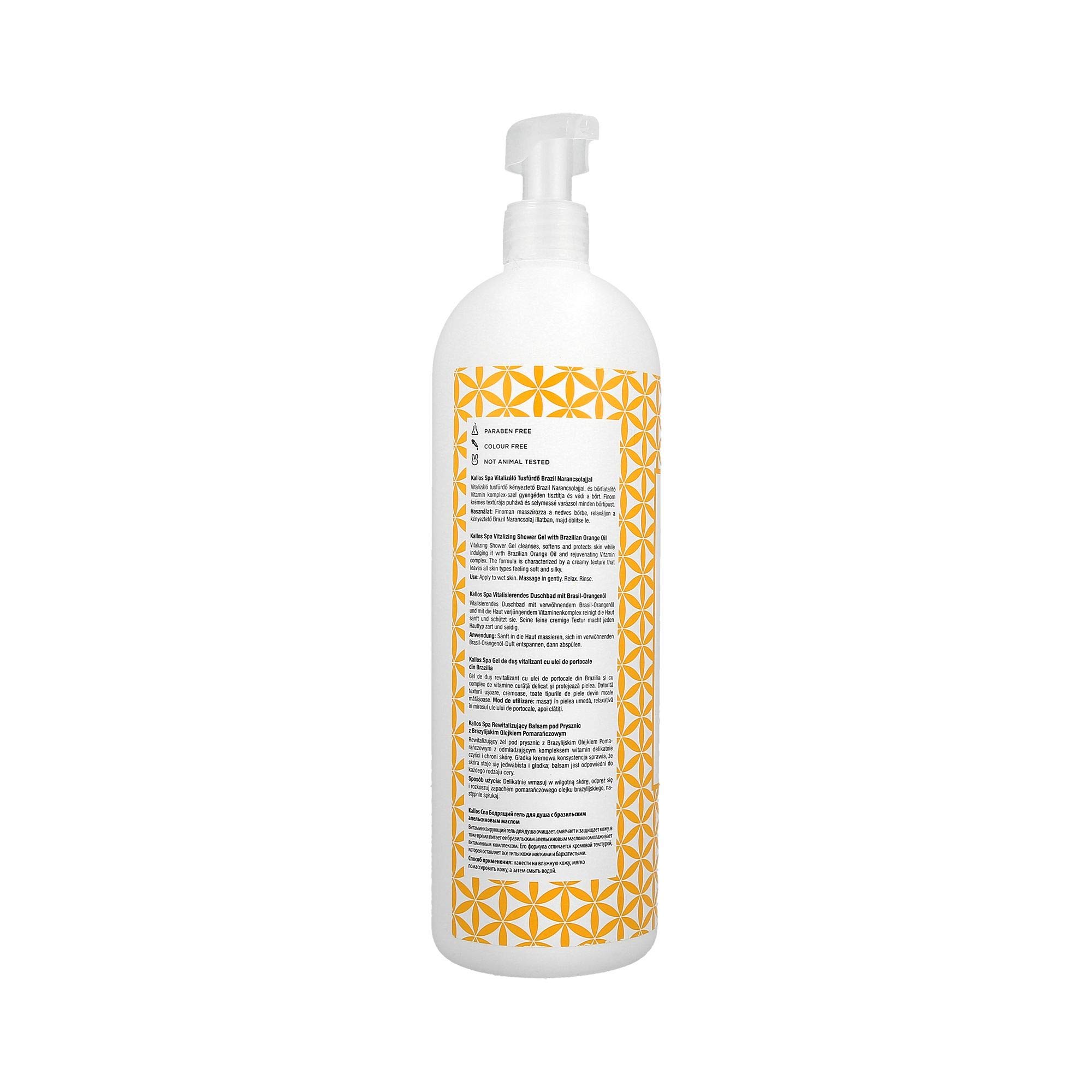 Kallos Spa Brezilya Portakal Yağı İçerikli Canlandırıcı Duş Jeli 1000ml