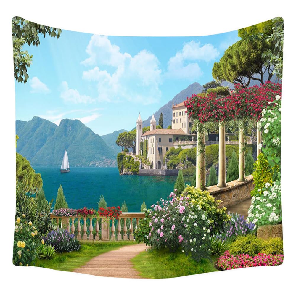 XIUYINHS Forest Tapestry Scenery Wall Tapestry Nature Landscape Tapestries,for Home Office Dorm Indoor and Outdoor Decoration Large Size 59(W) x59(L)