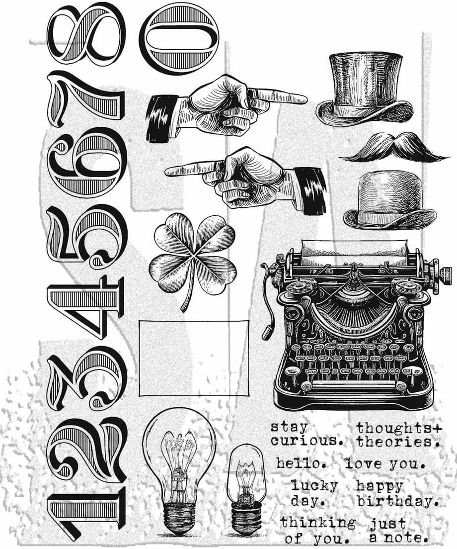 Tim Holtz Stampers Anonymous Curiosity Shop Stamp Set CMS482-2024