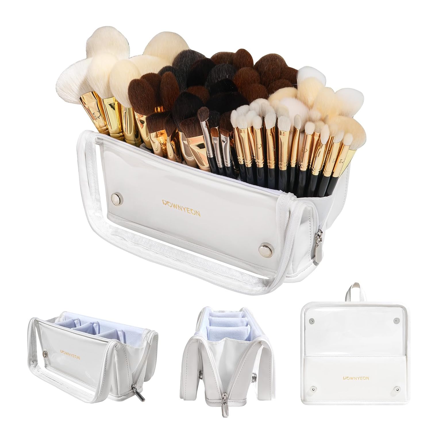 ROWNYEON Makeup Brush Bag, High Capacity Stand-Up Makeup Brush Holder, Travel Professional Cosmetic Bag Artist Organizer B... - Review, Price and Buying Guide