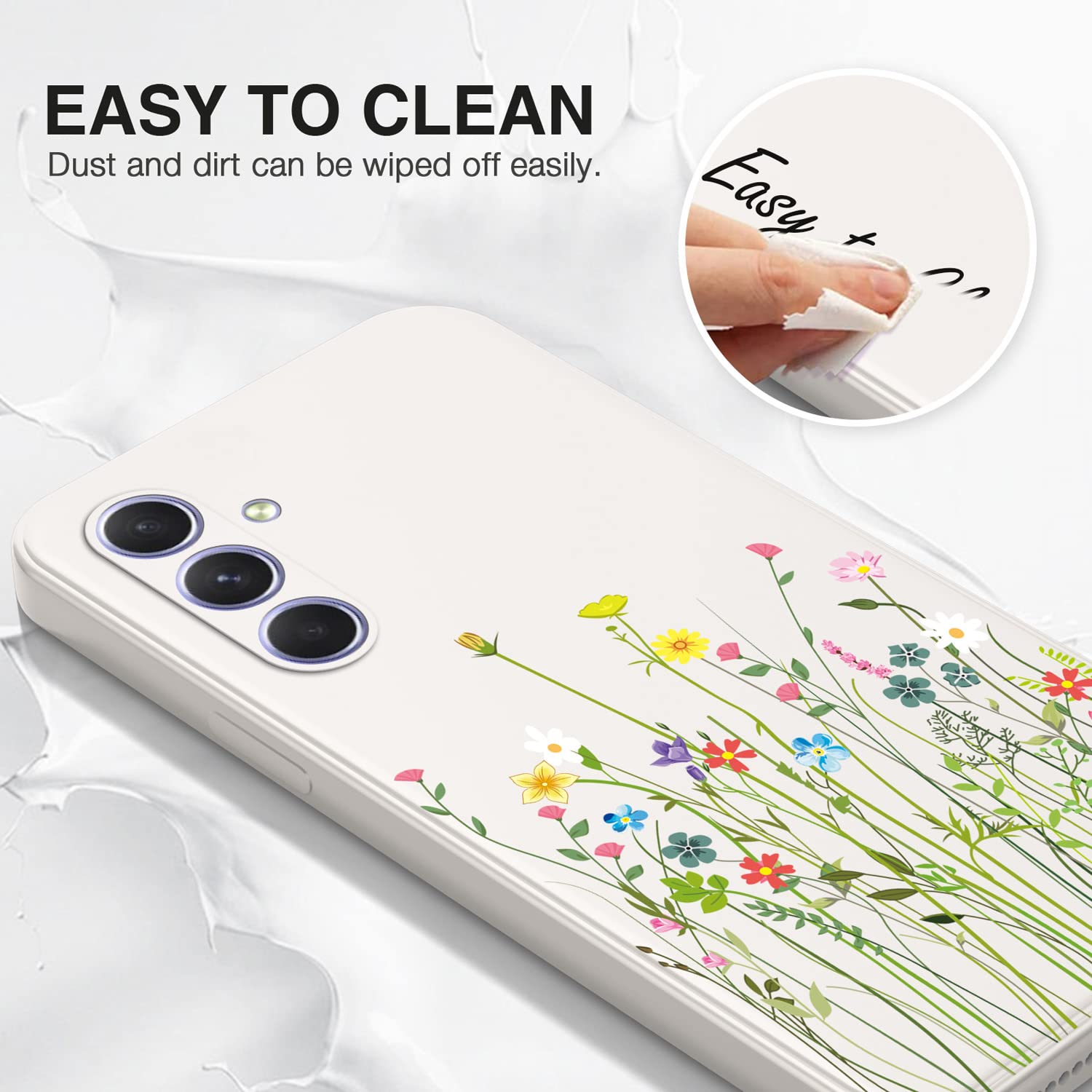 XINYEXIN Silikon-Hülle Für Oppo Reno 13 5G – Süßes Blumenmuster, Stoßfest & Ultra-dünn