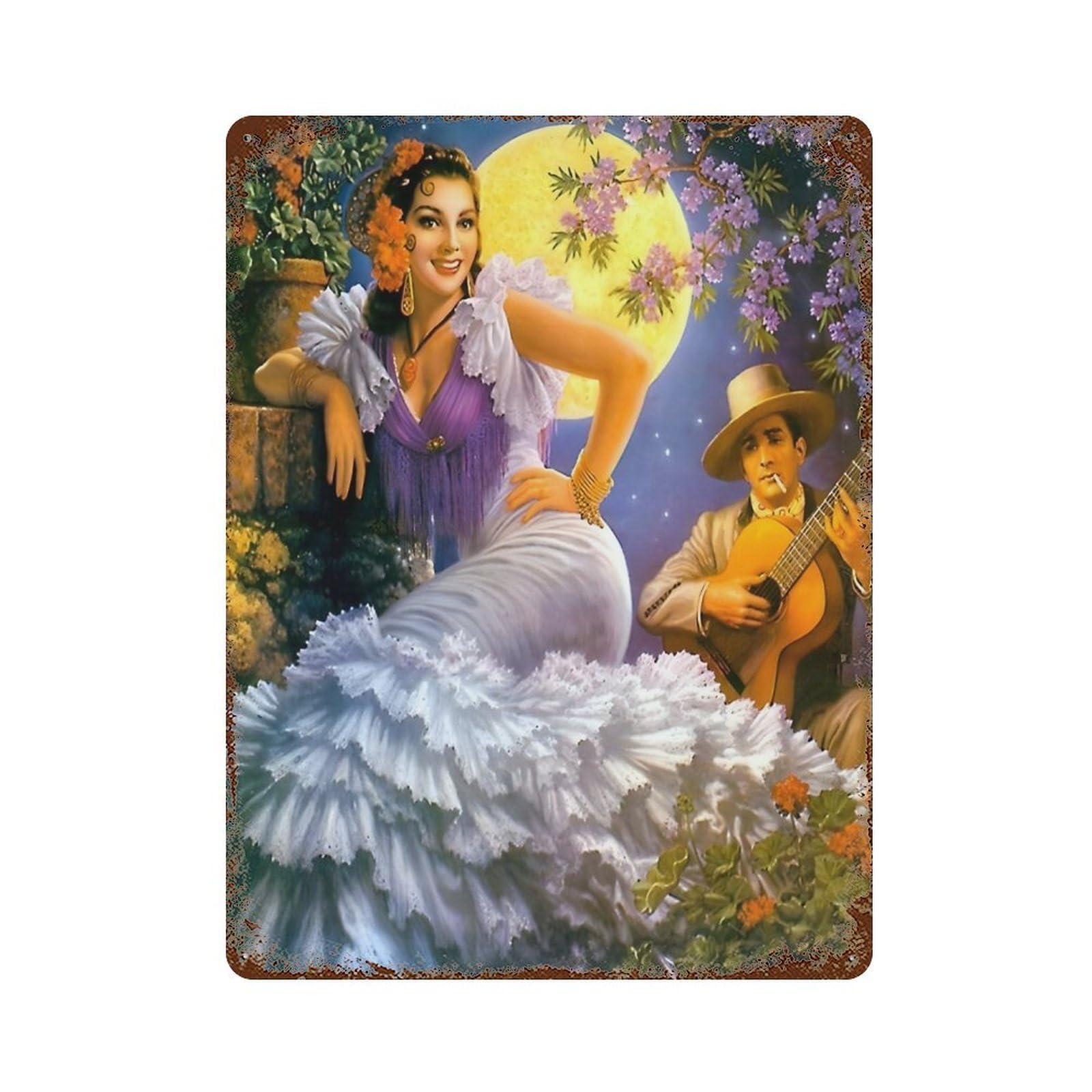 xiaoxiaoshen Jesus Helguera Mexican Painter (11) Wall Decor Art Metal Tin Poster Modern Home Decor Art Home Bar Shop Decorations Vintage Sign 40x30cm