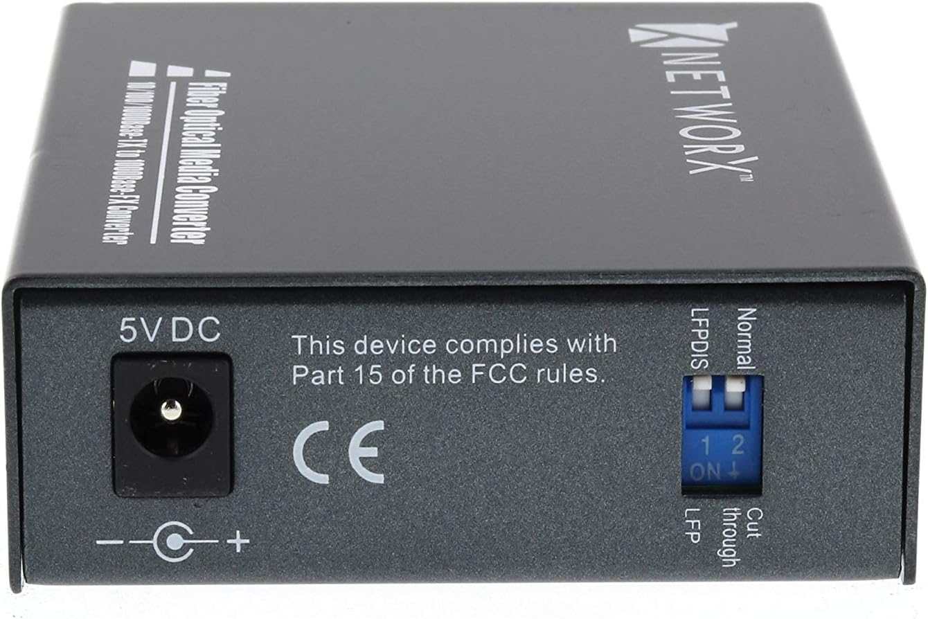 🛒 Flash Sale Networx Gigabit Ethernet Fiber Media Converter - 1000 Mbps to 1000Base-LX - LC Multimode, 5. Black Friday 🔥 Networx Gigabit Ethernet Fiber Media Converter - 1000 Mbps to 1000Base-LX - LC Multimode, 5.