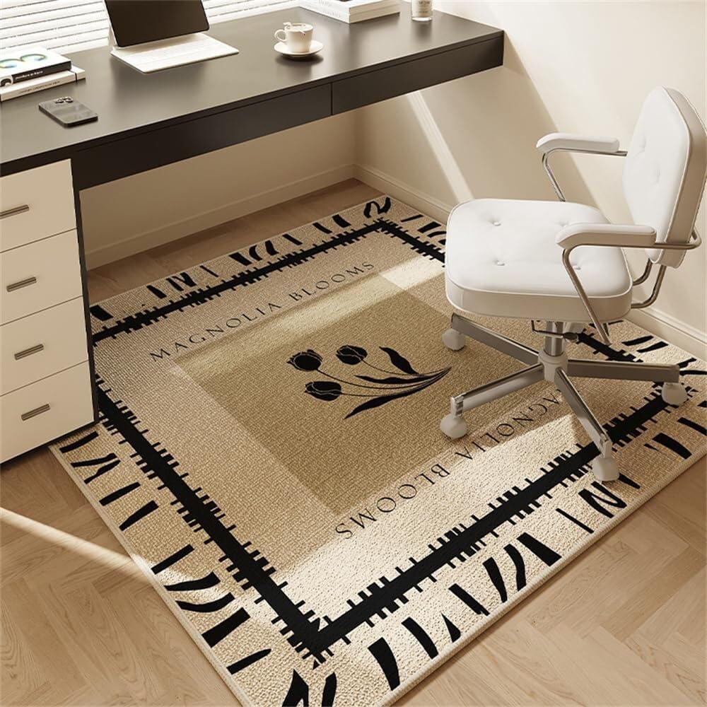 Tapis de chaise de bureau anti-rayures pour moquette et parquet en bois