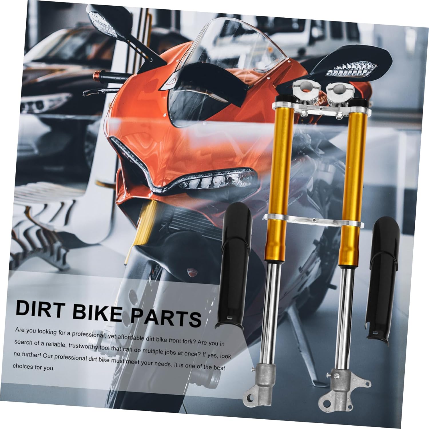 Ciieeo Atv Shocks Front Fork Easy Install Shock Absorption Suspension Fork Dirt Bike Supplies